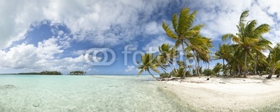Paradise beach panoramic view