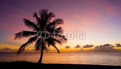 sunset over Caribbean Sea, Barbados