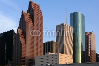 City skyscraper downtown buildings urban view