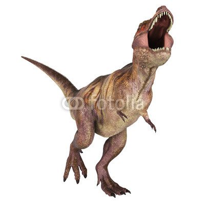 tyranosaur red face is mad