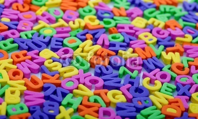 Multicolor letters