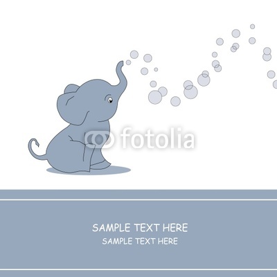 Elefante haciendo ponpas de jabón