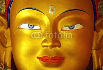 golden buddha face