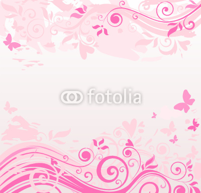 Floral pink border