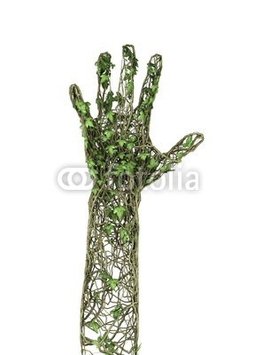 Abstract hand ivy