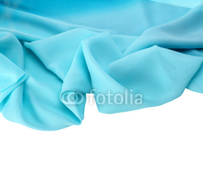 Abstract background blue silk fabric