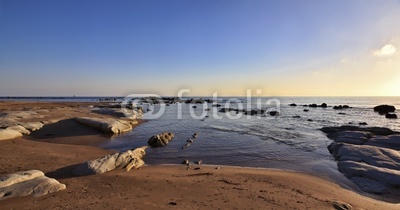 Italy, Sicily, Realmonte, the beach and Mediterranean sea