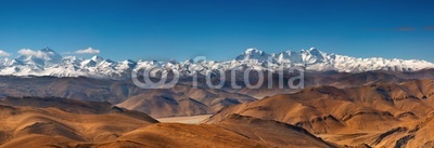 Panorama with Everest and Cho Oyu mountain