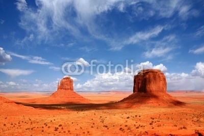 Monument Valley Buttes With Cloud Cast