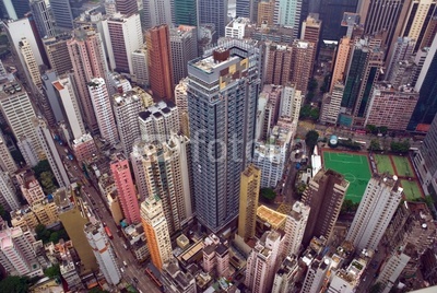 Hong Kong City aerial view
