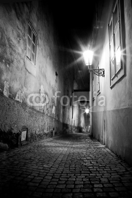 mysterious narrow alley