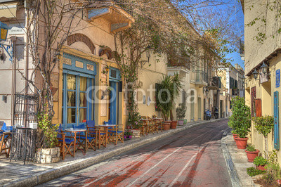 Traditional houses at Plaka area,Athens,Greece