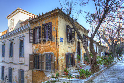 Traditional houses in Plaka area,Athens,Greece