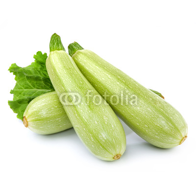 Fresh vegetable marrow decorated with green leaf lettuce