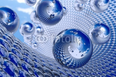 Nanoscape. Nanotechnolgy illustration.
