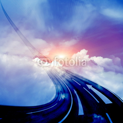 sky and road