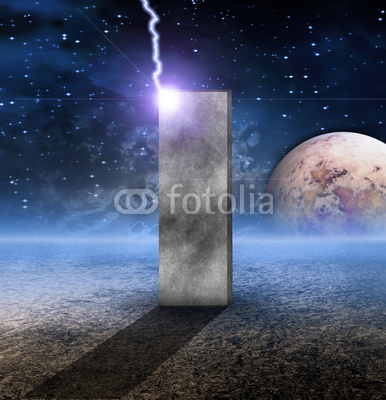 Monolith on Lifeless Planet