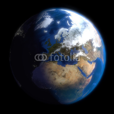 Earth Globe Europe