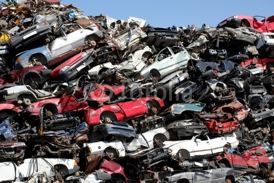 Cars junkyard