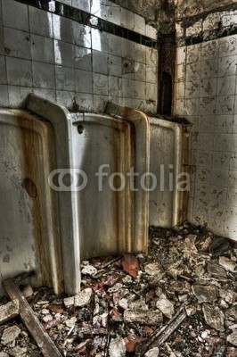 Abandoned male urinals